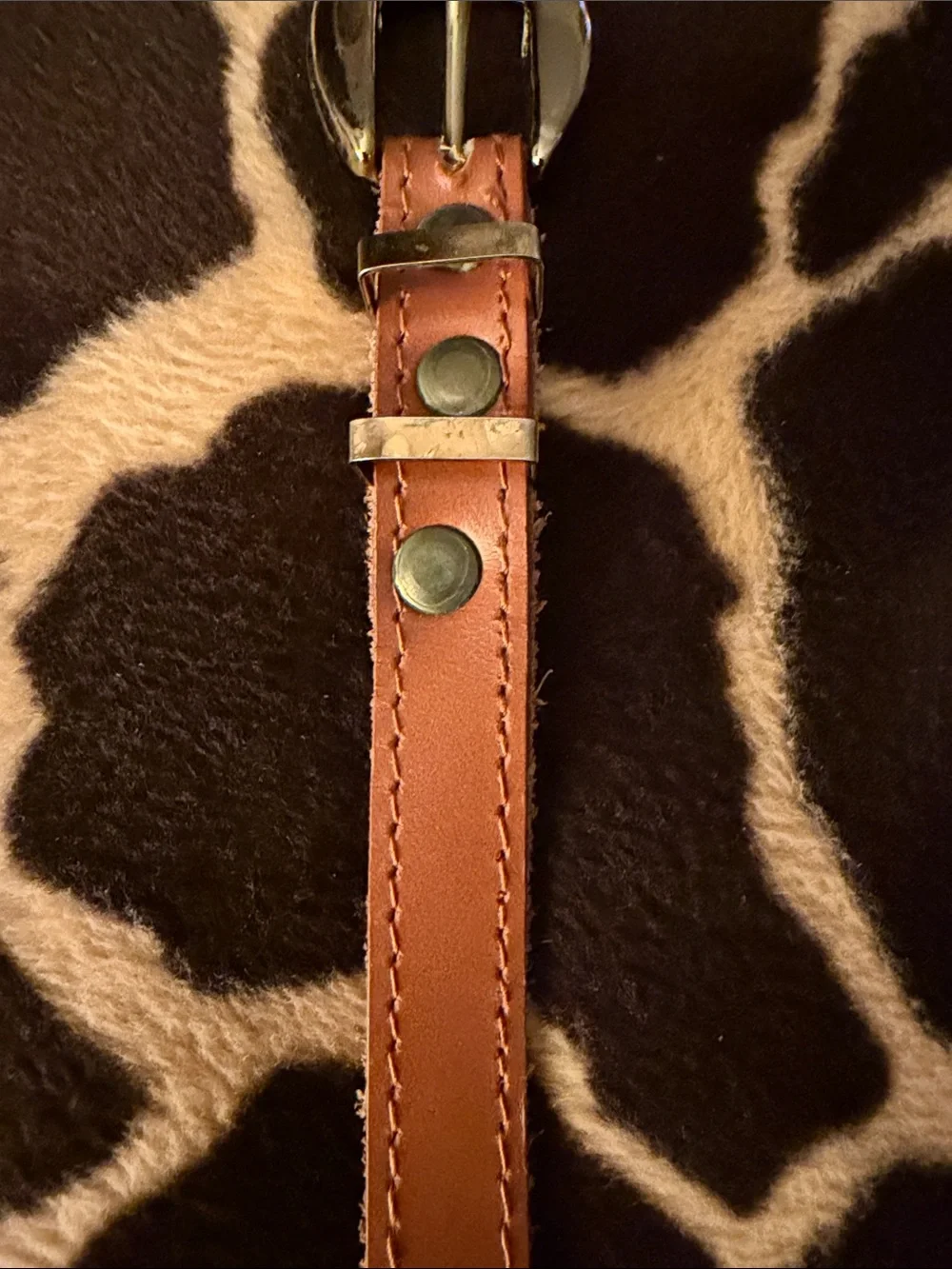 Vintage 80’s Brown Leather Belt